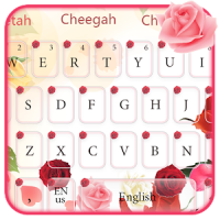 Pink Love Rose Keyboard Theme