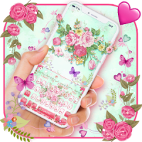 Pink Flower Keyboard