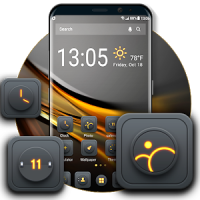 Blackgold Launcher theme for you