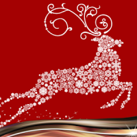 Christmas Reindeer Collage