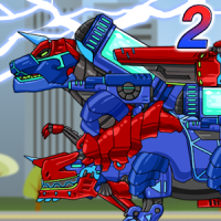 Tyranno+Tricera2-Combine! Dino Robot:Dinosaur Game