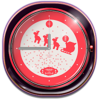 Santa Simple Clock Widget