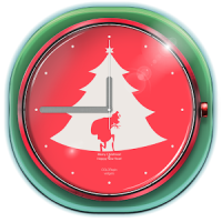 Classic Christmas Clock Widget