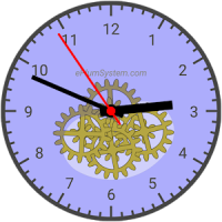 HoverClock analog vector clock