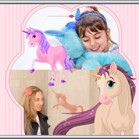 Collage de la foto del unicorn