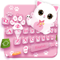 Pink Cat Lovely Keyboard