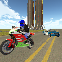 Bike Rider VS Cop Car - Police Chase & Escape Game