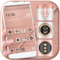 (FREE) Rose Gold Luxury Launcher Theme