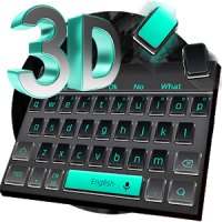 3D Black Keyboard Theme