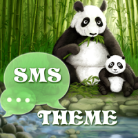 Tema de Panda GO SMS Pro
