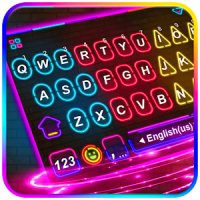Multi Color Led Light Tema de teclado