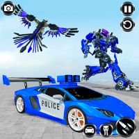 Police Eagle Robot Transformation:Free Robot Games