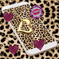 Pink Gold leopard Print Live Wallpaper