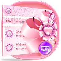 Pink SMS Messenger Theme