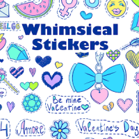 Cute Wallpaper Whimsical Stickers Theme