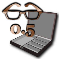 Math Word Decode Fun Item - Bronze Glasses Box