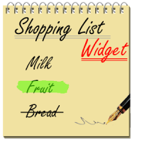Shopping List Widget