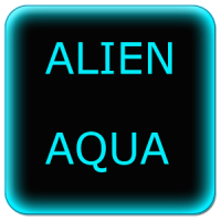 Alien Aqua Keyboard Skin