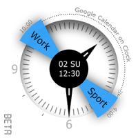 Calendário relógio - Widget