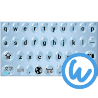 Waterdrops keyboard image