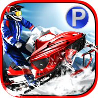 Snowmobile Racing Simulator Parking Games 2017