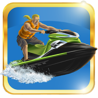 Fast jet ski racing