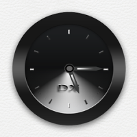 Black Clock Widget