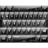 Keyboard Theme Glass Black