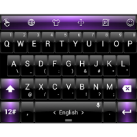 Keyboard Theme Dusk Black Purple