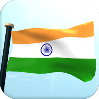 Índia Bandeira 3D Gratuito