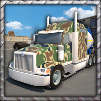 Big Army Trucks Parking 3D
