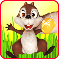 다람쥐 실행 영웅 - 엷은 갈색 사냥