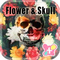 वॉलपेपर और आइकन Flower Skull