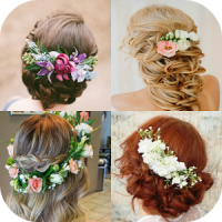 Peinados con flores