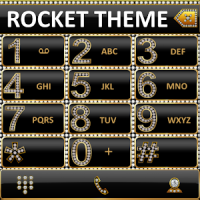 Theme Gold Diamonds RocketDial