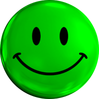 Smiley Green Face Icon Theme