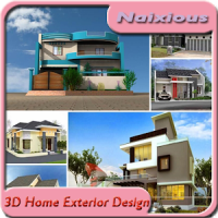 3D casa exterior desenho