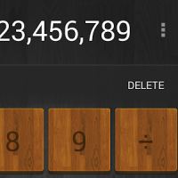 Calculator Wood