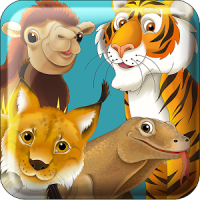 Puzzle coloring Asia Animals