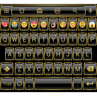 Frame Gold Emoji Keyboard