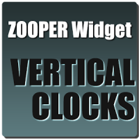 Vertical Clocks Zooper Theme