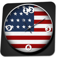 USA Analog Clock Widget