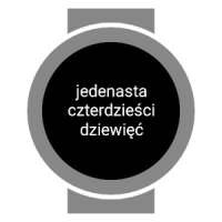 Polish Text Watch