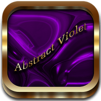 Abstract Violet Go Launcher theme