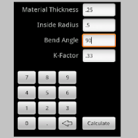 Bend Allowance Calculator