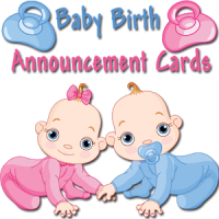 Baby Birth Announcement Cards
