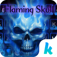 Flaming Skull Keyboard Theme