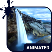 Waterfall Animated Keyboard + Live Wallpaper