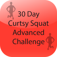 30 Day Curtsy Squat Advanced