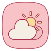 Pink Weather Icons for Chronus